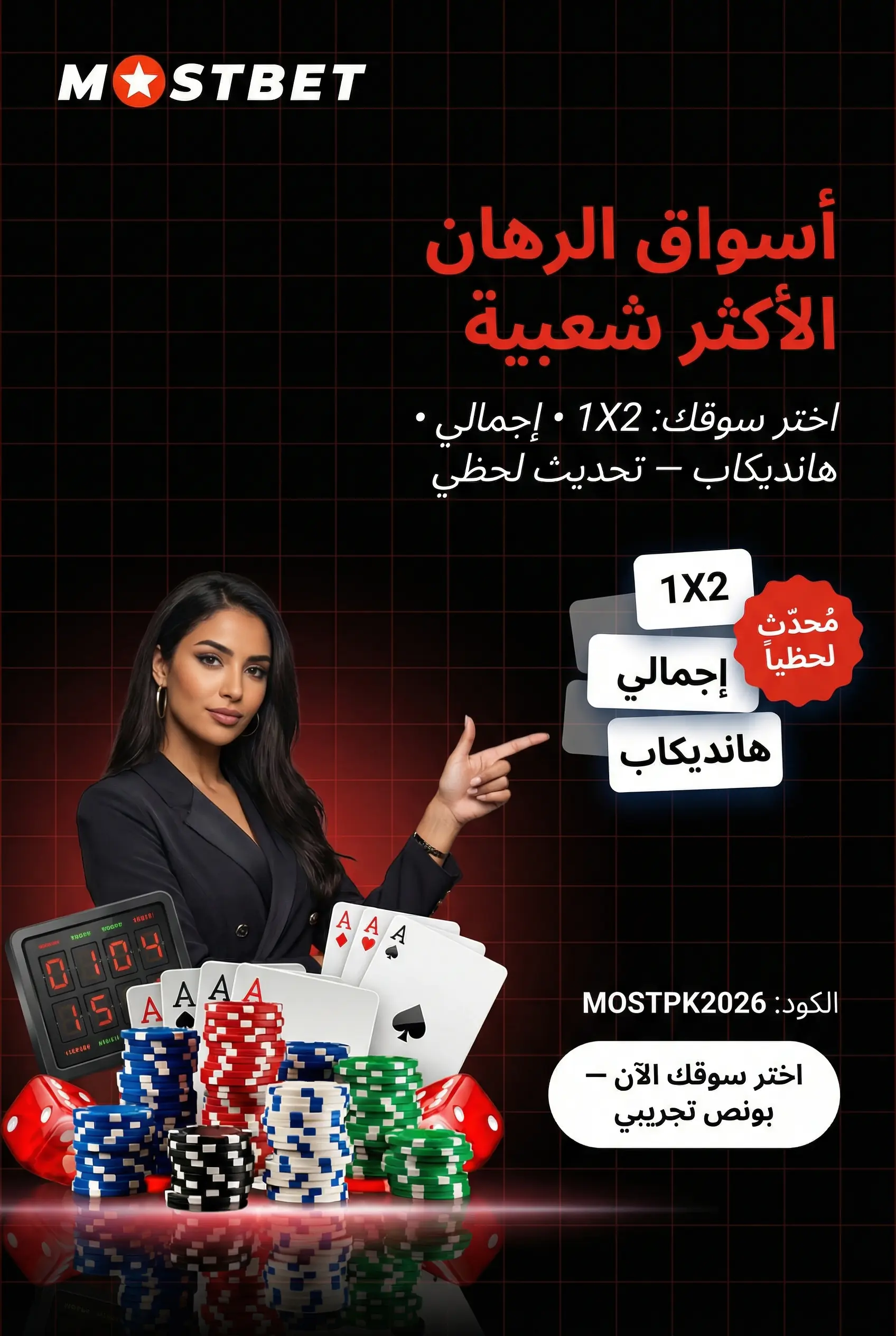 صورة عمودية توضح أسواق الرهان الشعبية